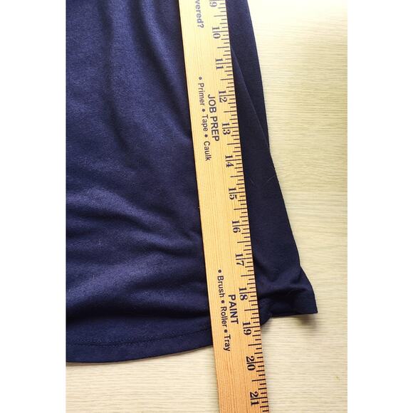 TOP/CARDIGAN & ATTACHED TANK-WHITE STAG-Navy Blue-Sequins-Long Sleeve-Size 12-14 - Picture 14 of 15